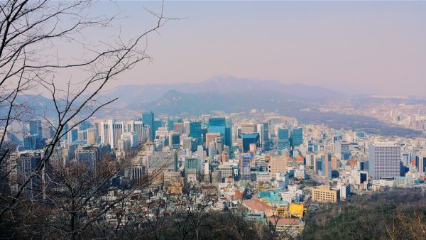 한국 지진 진앙분포 지도