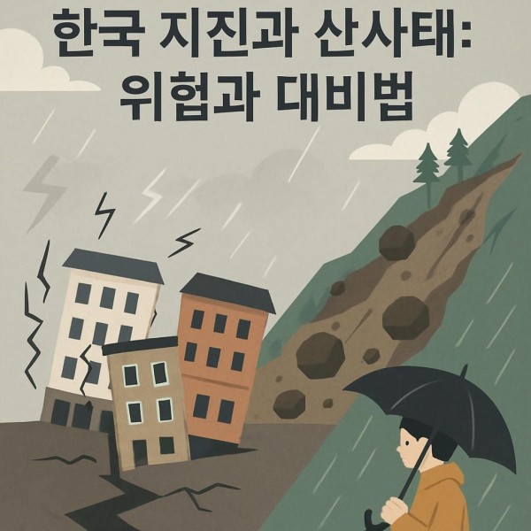 지진과 산사태 이미지